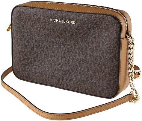 Michael Kors Leather Crossbody Bag, Jet Set Large East West 